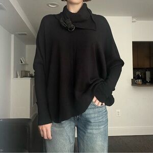Allsaints dolman-style buckle sweater